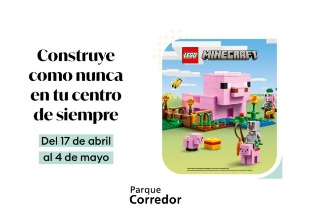 Parque Corredor organiza un evento LEGO-Minecraft con actividades y diversión para toda la familia
