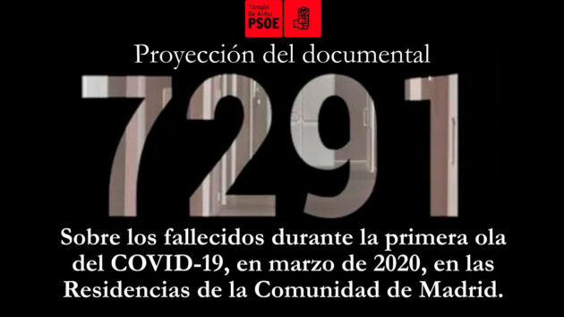 El documental ‘7291’ sobre el drama sufrido en las residencias de la Comunidad de Madrid durante la pandemia llega a Torrejón de Ardoz
