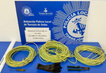 La nueva fase de la operación “Cobreti” de la Policía Local de Torrejón de Ardoz contra el robo de cable se salda con la detención de 11 individuos