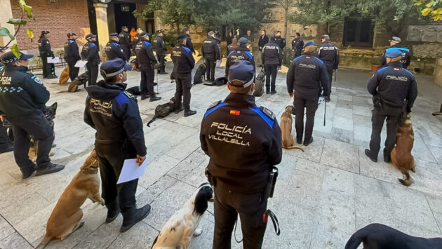 Torrejón de Ardoz acoge una jornada formativa de la Unidad Canina con participación de policías locales, Policía Nacional y Guardia Civil