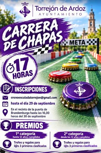 Últimos días para inscribirse en la carrera de chapas de Torrejón de Ardoz - imagen 1