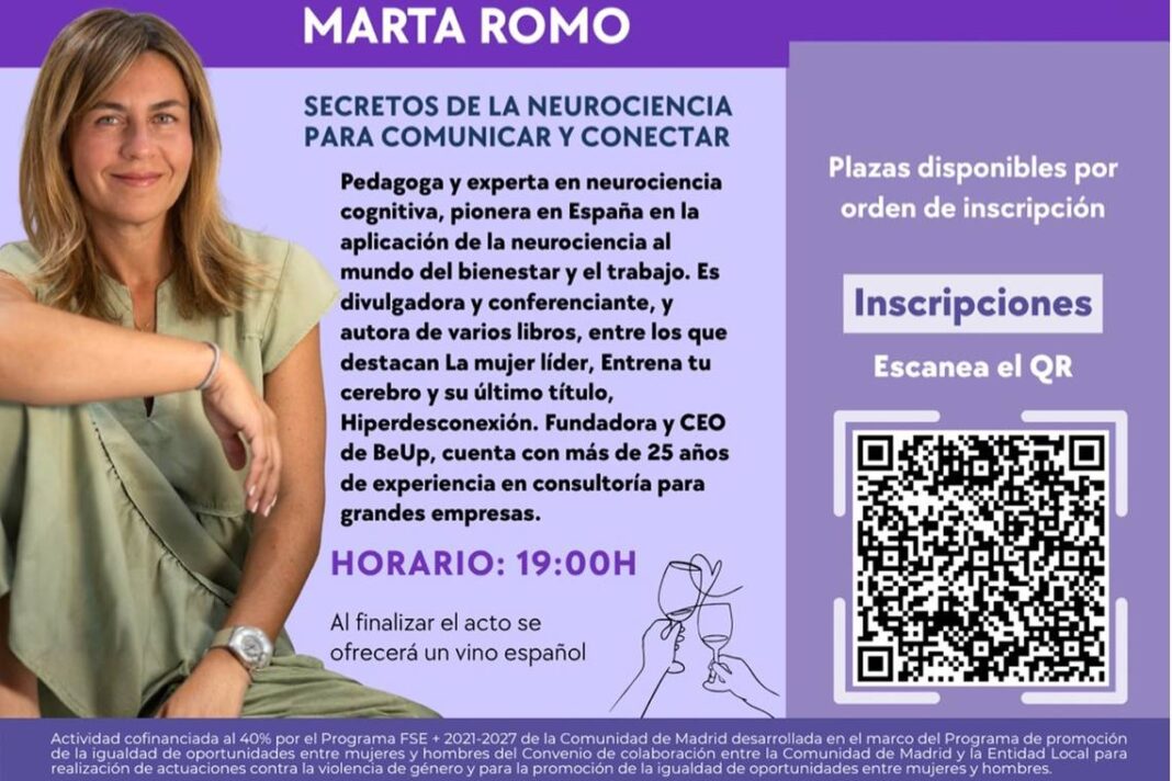 Marta Romo trae la neurociencia al emprendimiento femenino en Torrejón de Ardoz - imagen 1