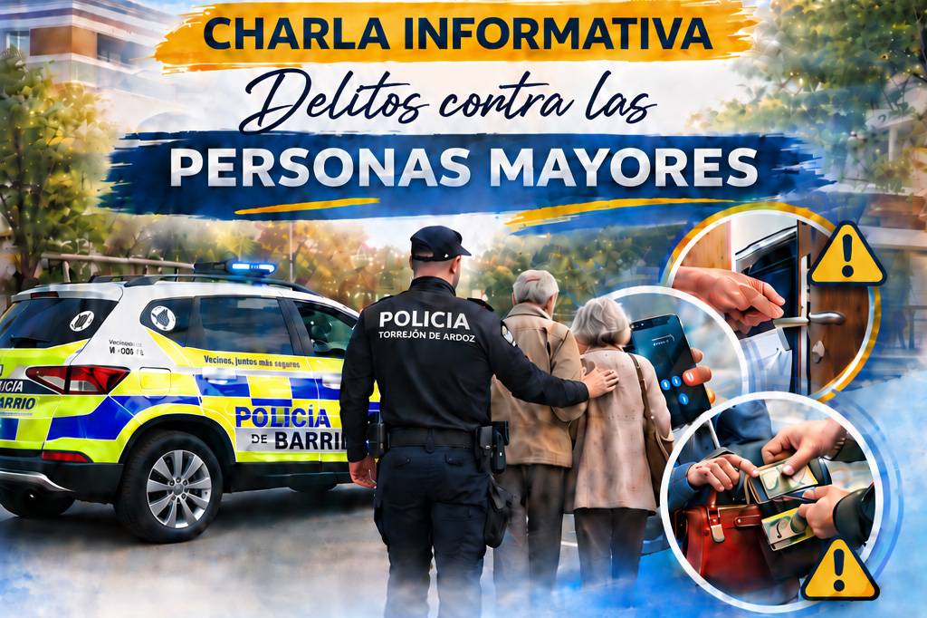 La Policía Local de Torrejón enseña a los mayores a detectar estafas y engaños